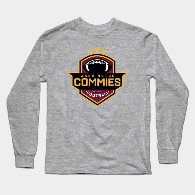 Commie Football Long Sleeve T-Shirt by wjm_designs1